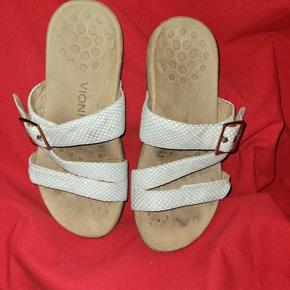 Vionic Skylar Snakeskin Print Adjustable Slide Sandal - Picture 3 of 6